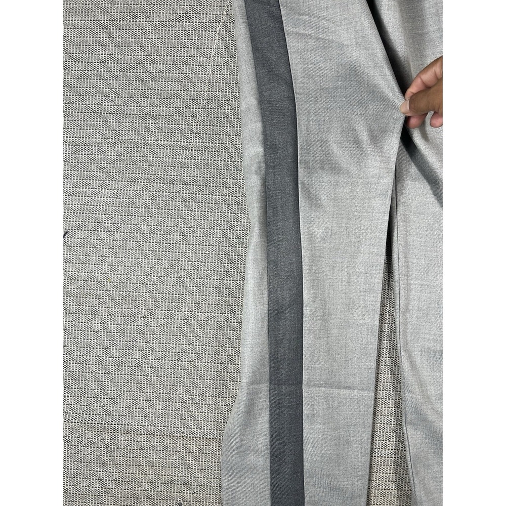 J. Jill Pants Women's 10 Tall Gray  Tuxedo Stripe Straight Leg Heather - Picture 12 of 12